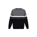 Herrenpullover Baumwoll-Polyester-Honigkammstreifen-Pullover